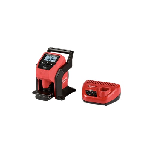 [HC112402] MILWAUKEE INFLADOR 2475-21XC COMPACTO M12 C/BAT-CARG