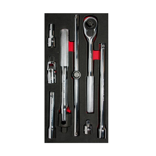 [HC98189] URREA JGO D/ACCESORIOS CH109 1/2" 8PZ
