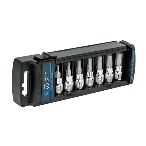 [HC13958] TRUPER JGO 7 DADOS PUNTA HEXAGONALCUADRO 3/8