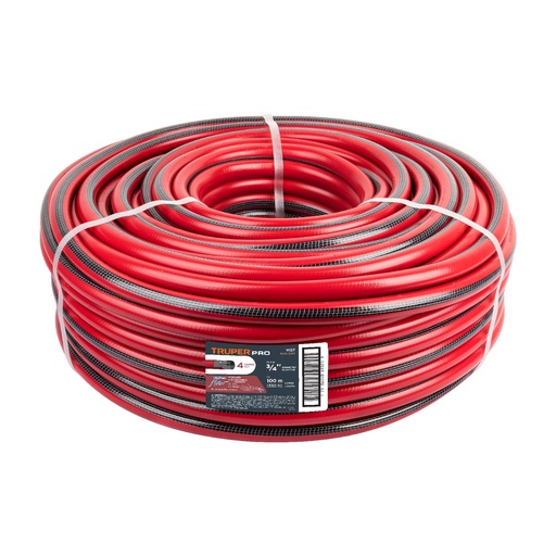 [HC112238] TRUPER MANGUERA MAN-3/4X 3/4" SUPER REFORZ 4 CAPAS RL 100MT