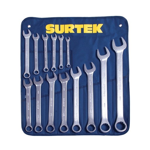 [HC11832] SURTEK JGO 14 LLAVES COMB METR SATIN