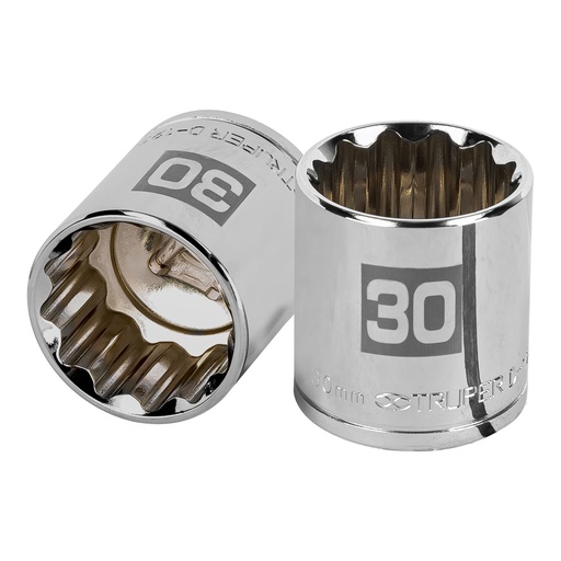 [HC13627] TRUPER DADO 12 PUNTAS D-1230-EM 30MMCUAD 1/2
