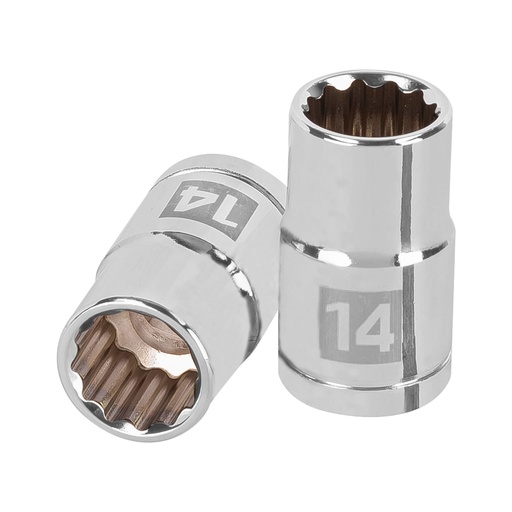 [HC122243] TRUPER DADO 12 PUNTAS D-1214-EM 14MMCUAD 1/2