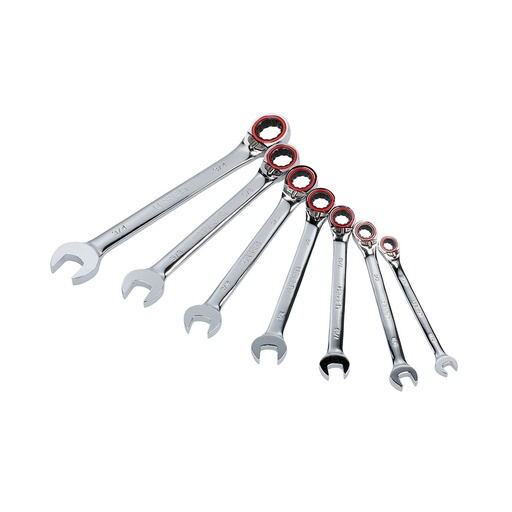 [HC124190] URREA JGO LLAVES COMBINADAS 12MR77PZS  DE MATRACA REV STD