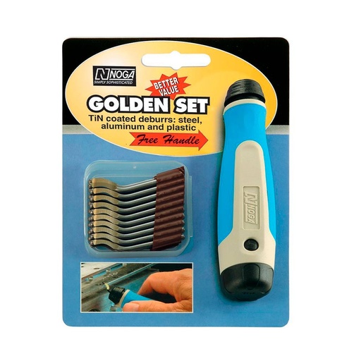 [HC122684] NOGA REBABEADOR GOLDEN NG8152 SET C/10 CUCHILLAS