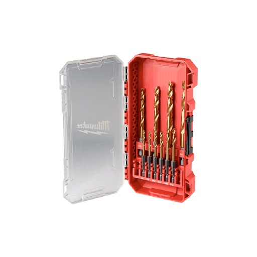 [HC124287] MILWAUKEE JGO BROCAS AV 10PZ  1/8"-3/8" TITANIO