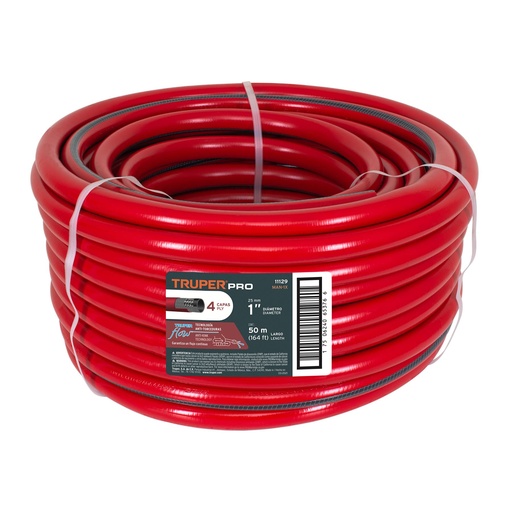 [HC121563] TRUPER MANGUERA 4 CAPAS SUPER REFORZADA R/50MT MAN-1X