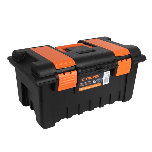 [HC122061] TRUPER CAJA PLASTICA 11145 22"CON PORTAHERRAMIENTA NARANJA