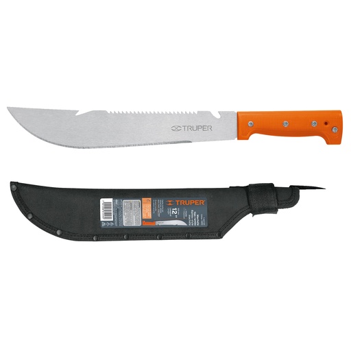 [HC21281] TRUPER MACHETE RAMBO T-460-12X  12"CACHA NARANJA