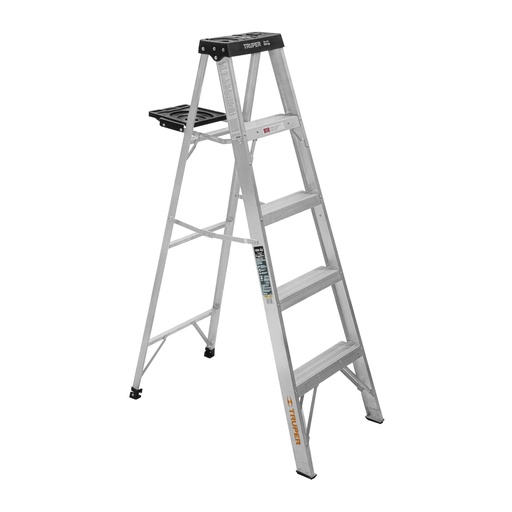 [HC21865] TRUPER ESCALERA D/TIJERA      4 ESC./5FT ALUM-T-II EST-34