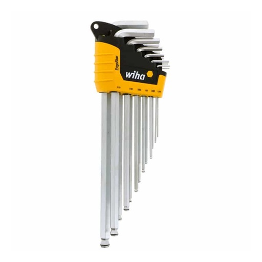 [HC125340] WIHA JGO LLAVES HEX"L" 66991 13PZ PUNTA BOLA FRACCIONALES