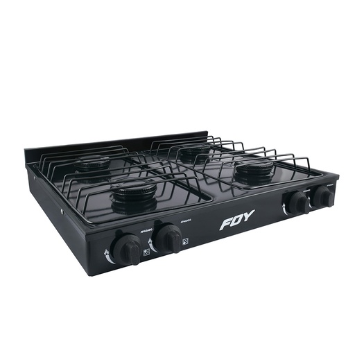 [HC99635] FOY ESTUFA GAS 144716 4 QUEMADORES NEGRO