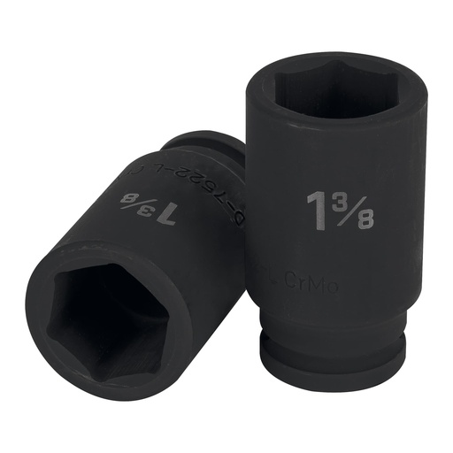[HC21993] TRUPER DADO IMPACTO, LARGO, 6 PUNTAS, CUADRO 3/4 DE 1-3/8