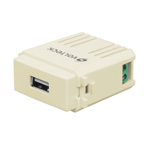 [HC124897] VOLTECH CONTACTO USB CUSB-I 1A VOLTECKLINEA ITALIANA MARFIL