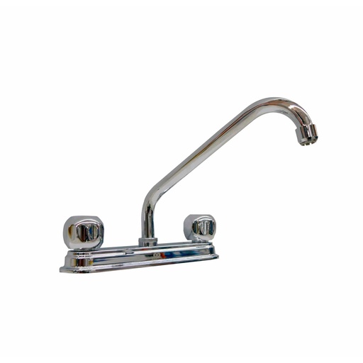 [HC125597] AQUAFLOW MEZCLADORA AQF-1171 P/FREGADERO CROMO REDONDO