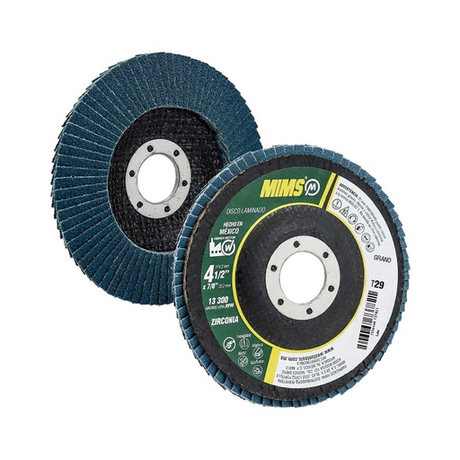 [HC125427] MIMS DISCO LAM Z-20396 4-1/2"X7/8" ZIRCONIO Z-60