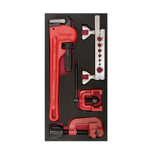 [HC103389] URREA JUEGO DLLAVE STILSON CH125/3PZ CORTATUBOS/AVELLANADOR