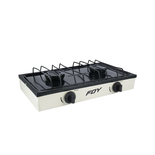 [HC111626] FOY ESTUFA GAS 144713  2 QUEMADORES BLANCO