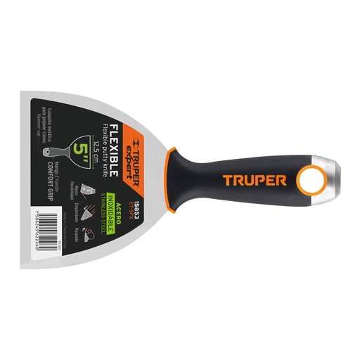 [HC13770] TRUPER ESPATULA ET-5FX 5" FLEXIBLE DE ACERO INOX