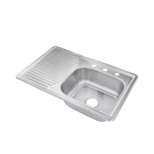 [HC105359] MUNICH TARJA 1PILA 1ESC IZQ   80X50CM INOX TA-01I