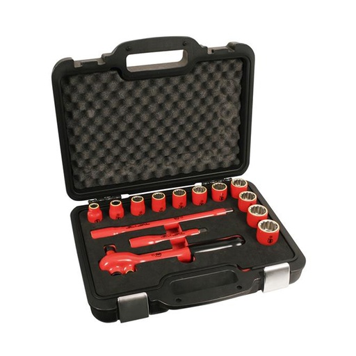 [HC126253] WIHA JGO DADOS 31694 1/2" 14PZ MILIMETRICO