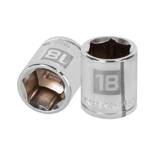 [HC13624] TRUPER DADO CORTO 3/8 12 PUNTAS MM 18 D-5218-HM