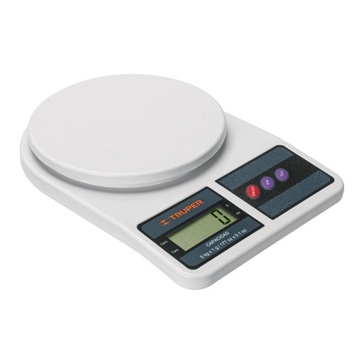 [HC126812] TRUPER BASCULA DIGITAL 5KG    P/COCINA BASE-5EP