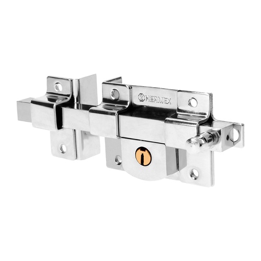 [HC13372] HERMEX CERRADURA BARRA FIJA CROM-BRILL IZQ CB-40IB