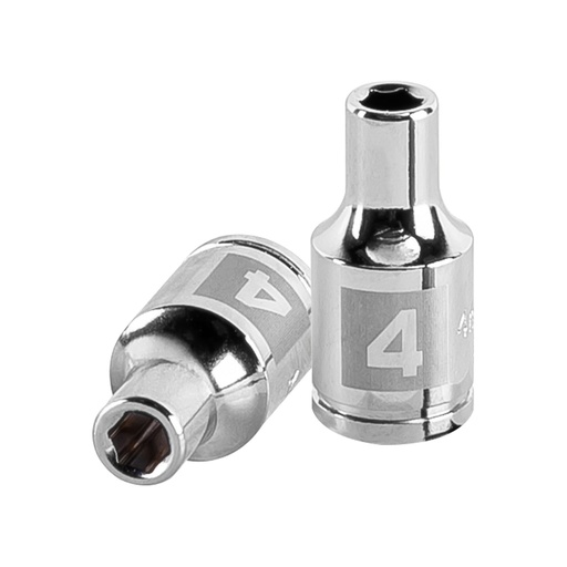 [HC13612] TRUPER DADO 6 PUNTAS CUADRO 1/4 DE 4MM D-4704-M