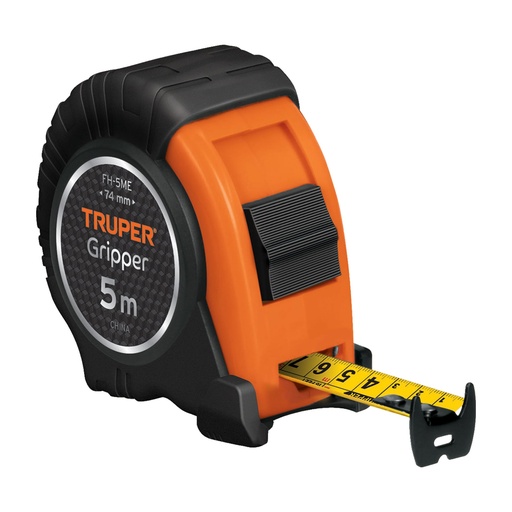 [HC13830] TRUPER FLEXOMETRO CONTRA IMPACTO, 5 M, 3/8, GRADUACION M+TRI