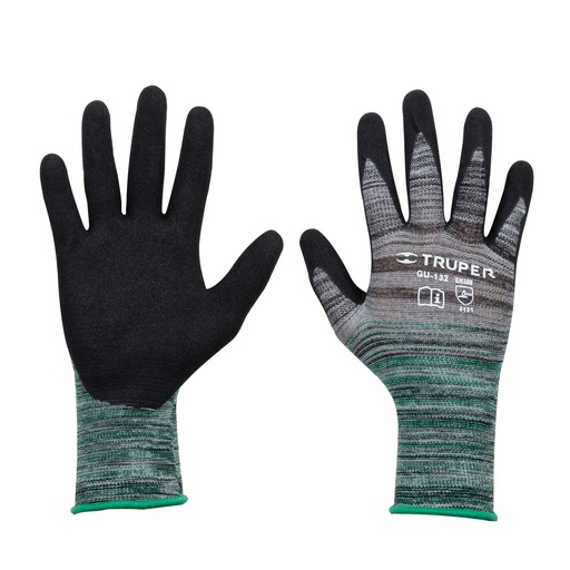 [HC13895] TRUPER GUANTE NYLON RECUBIERTO GU-132 DE NITRILO MEDIANO GU-