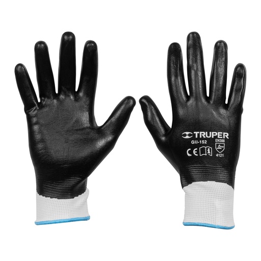 [HC121632] TRUPER GUANTE NITRILO GU-152 MEDIANO PALMA Y DORSO GU-152