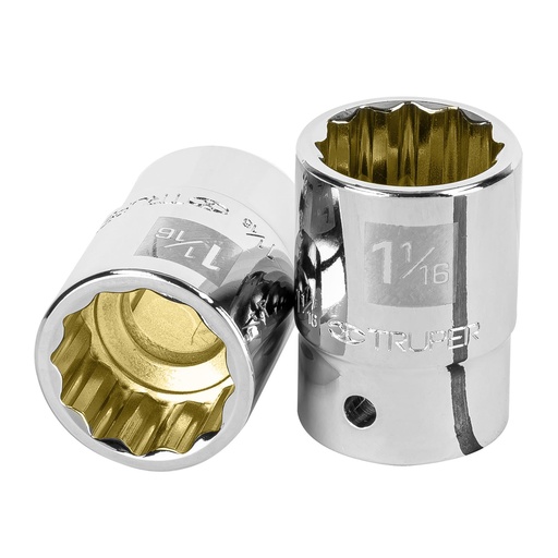 [HC13634] TRUPER DADO 12 PUNTAS CUADRO 3 /4 X 1-1/16 D-5534