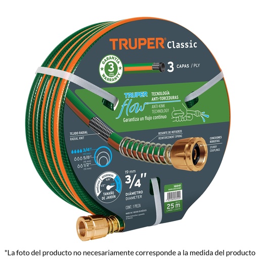 [HC14105] TRUPER MANGUERA 5/8 15M MOD.MAN-15X5/8R MAN-15X5/8R