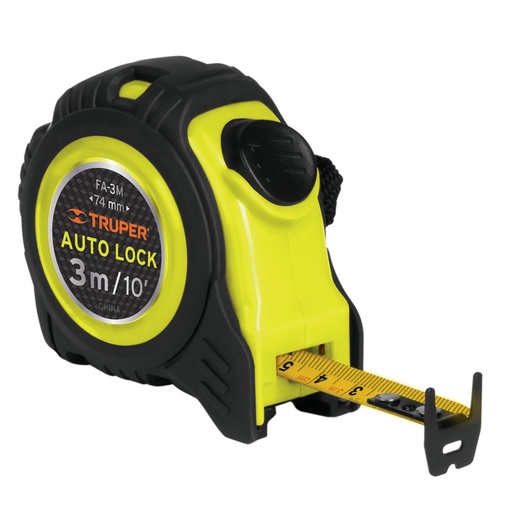 [HC127919] TRUPER FLEXOMETRO FA-3M 3MT AUTO LOCK 16MM