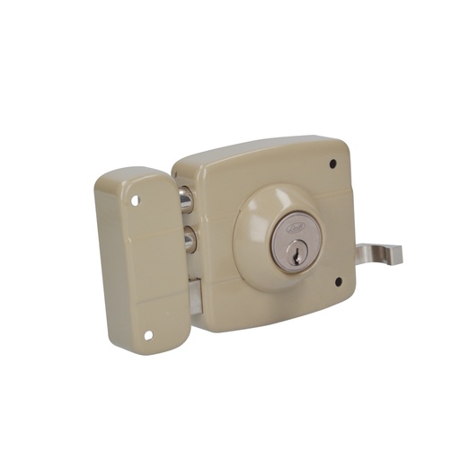 [HC128016] LOCK CERRADURA SOBREPONER     IZQ 2BULON LLAVE STD CAJA 31CS