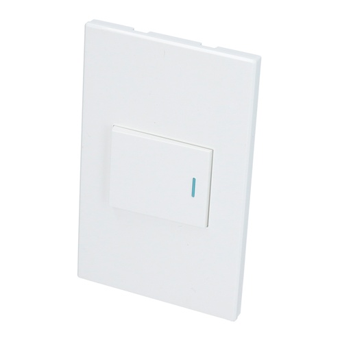 [HC128062] SURTEK PLACA P621B  1APAGADORESCALERA BLANCO PREMIUM 1/2
