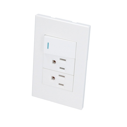 [HC128070] SURTEK PLACA P625B  1APAGADOR2CONT BLANCO PREMIUM 1/3