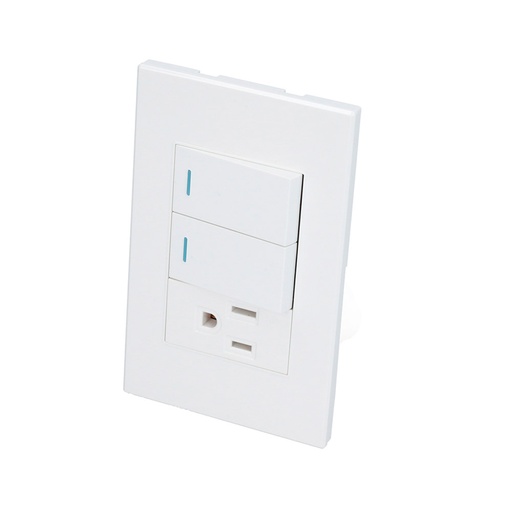 [HC128072] SURTEK PLACA P626B  2APAGADOR1CONT BLANCO PREMIUM 1/3