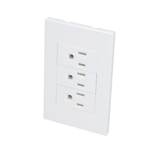 [HC128076] SURTEK PLACA P628B  3CONTACTOSBLANCO PREMIUM 1/3
