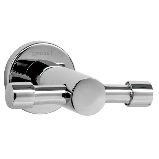 [HC13714] FOSET GANCHO DOBLE ELA-73 CROMADO P/TOALLA