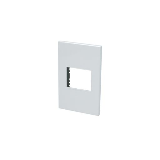 [HC128521] SURTEK PLACA P601B  1MODULO1/2 BLANCO PREMIUM