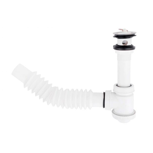 [HC126375] DICA CESPOL P/LAVABO FLEX     BOTE CHICO CUB CROMO 3701CC