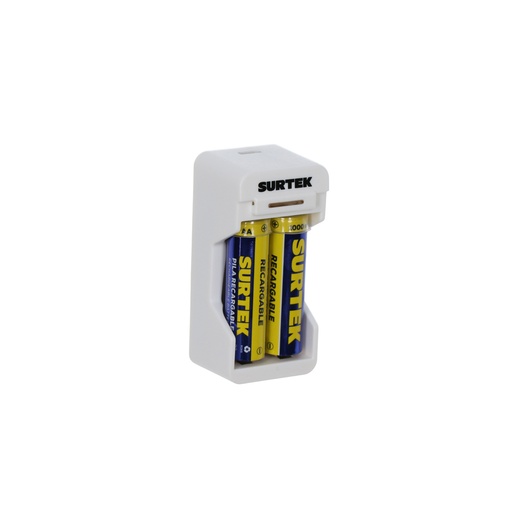 [HC126511] SURTEK CARGADOR PILAS CP2 2A-3A C/2AA