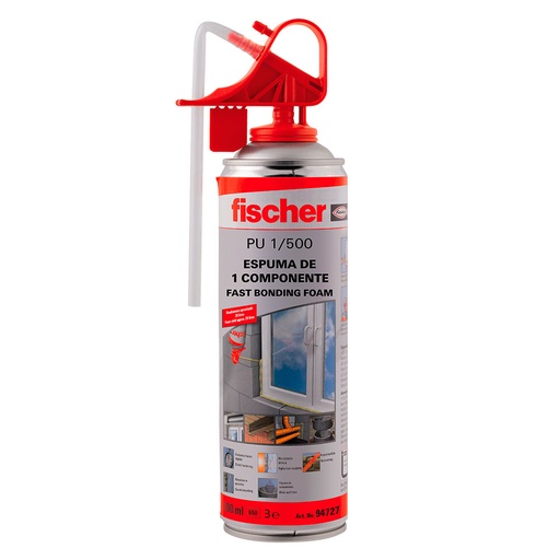 [HC04526] FISCHER ESPUMA POLIURETANO    1/500ML (B3)