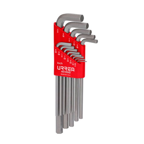 [HC127056] URREA JGO LLAVES HEX L 4972RHD 13PZ STD EXTLARGAS USO PESADO