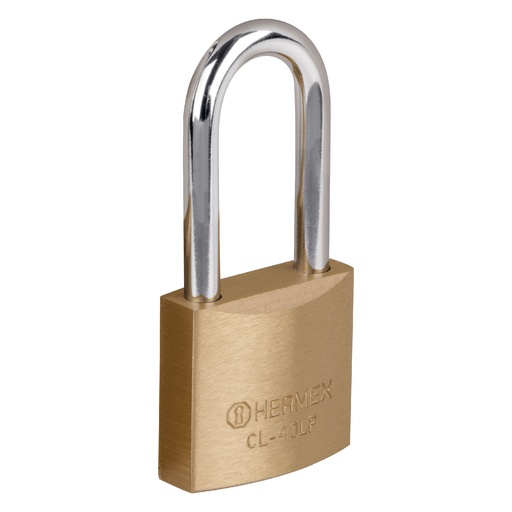 [HC126933] HERMEX CANDADO DE LATON CL-40P 40MMBLISTER GCH LARGO