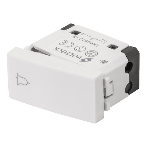 [HC13072] VOLTECH INTERRUPTOR PARA TIMBRE, L-NEA OSLO, COLOR BLANCO