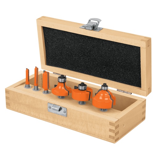 [HC13938] TRUPER JGO BROCAS P/ROUTER    6PZ C/ESTUCHE