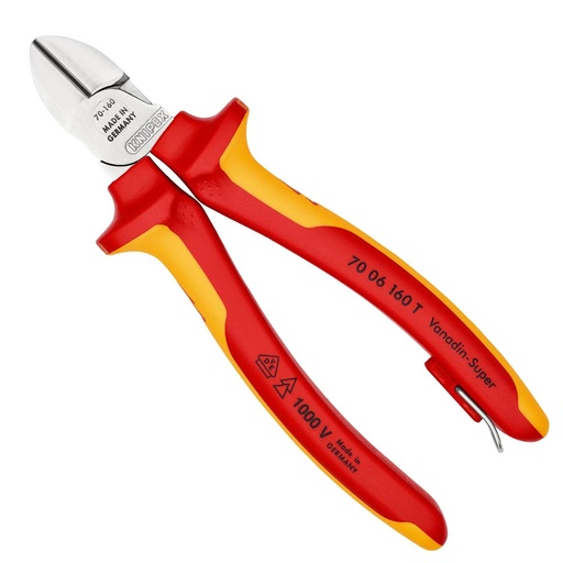 [HC127776] KNIPEX ALICATE CORTE DIG 70-06-160 6" FUNDAS DOS COMPONENTES